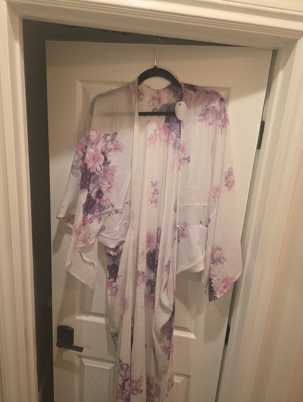 En Crème Floral Swim Cover-Up / Kimono